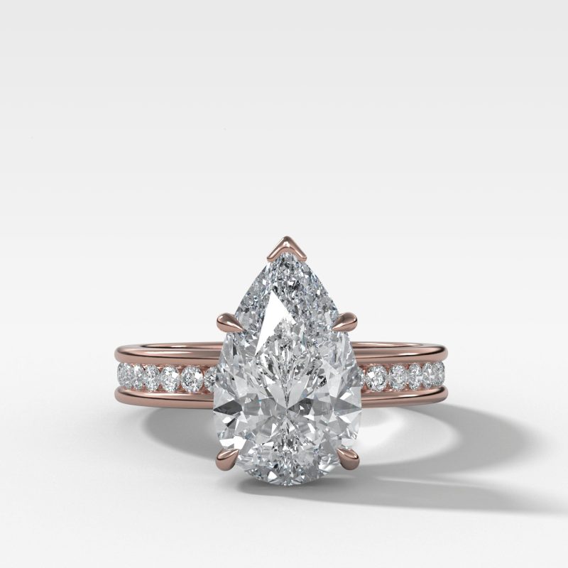 1504. PetiteChannelSetSolitaireEngagementRings 1.5mmrounds Pearrose