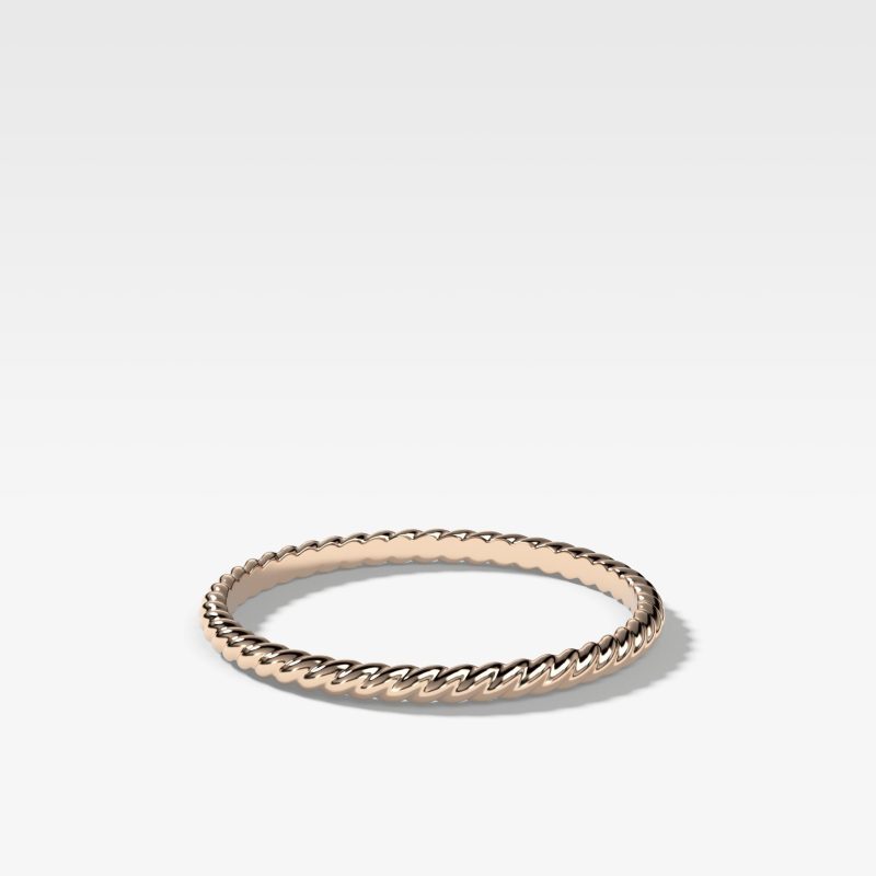 Rope Stacker (1.5mm) by Good Stone in Rose Gold